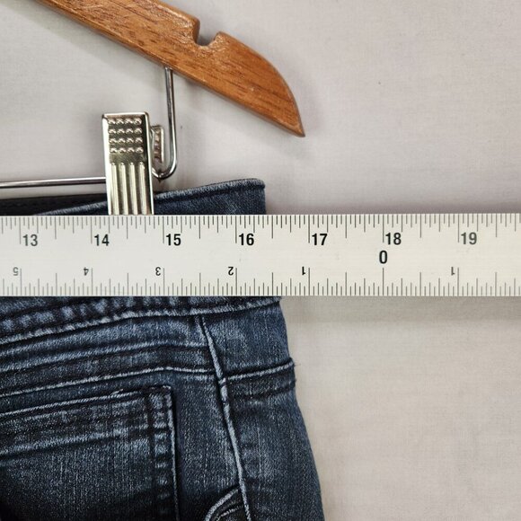 Democracy Ab Technology Skinny Ankle Jeans Women's 8 Denim Mid Rise Dark Wash - Picture 3 of 9